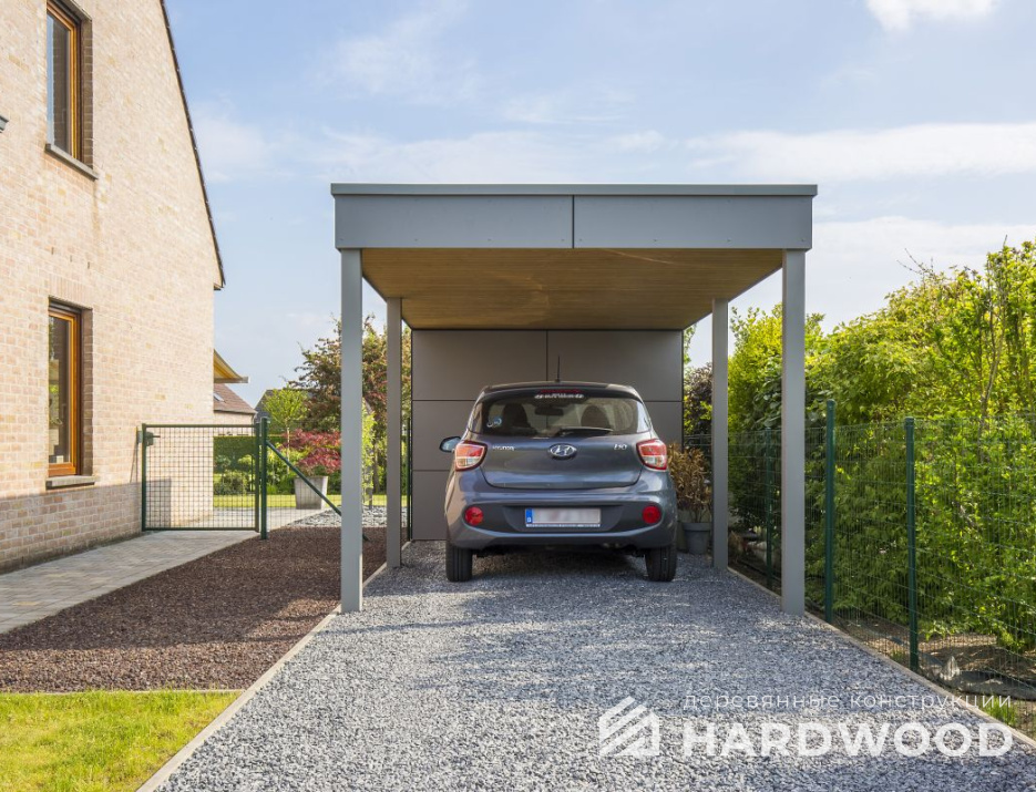 Навес односкатный с хозблоком №114 - фото 1294