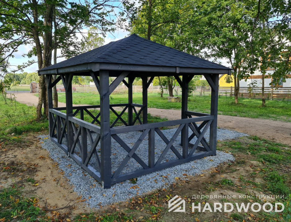 Каркасная беседка для дачи №92 - фото 1889
