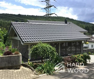 Навес для машин из дерева для двух машин №141 - фото 1299